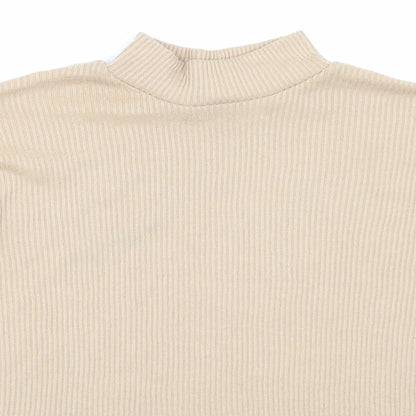Womens UK Size XS H&M Beige Basic T-Shirt