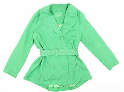 Womens UK Size 12 Per Una Green Trench Coat
