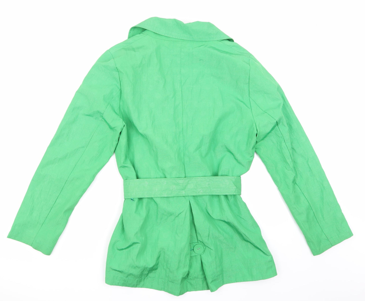 Womens UK Size 12 Per Una Green Trench Coat