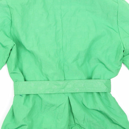 Womens UK Size 12 Per Una Green Trench Coat