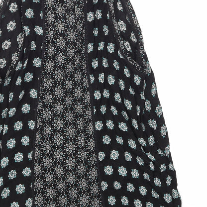 Womens UK Size 8 NEWLOOK Black Basic T-Shirt