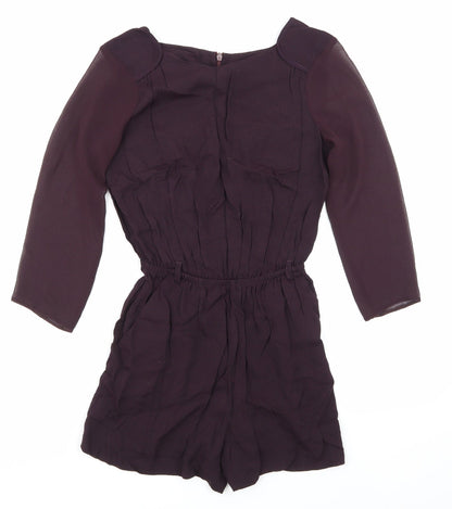 Riverisland Womens Purple   Playsuit One-Piece Size 6