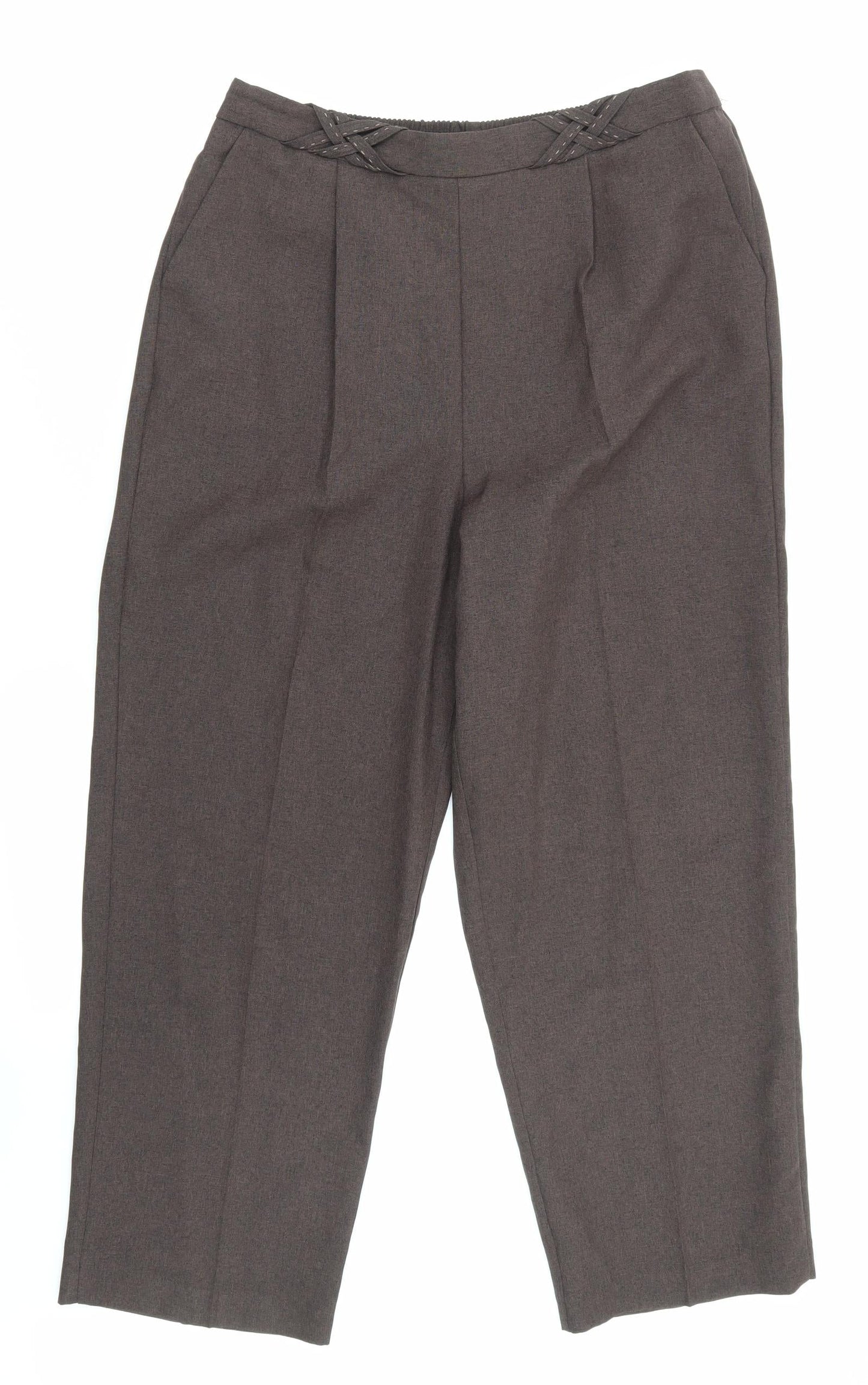 Womens UK Size 14 BM collection Regular Fit  Brown Trousers