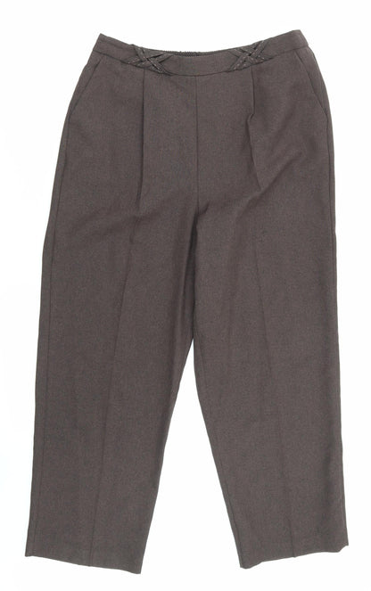 Womens UK Size 14 BM collection Regular Fit  Brown Trousers