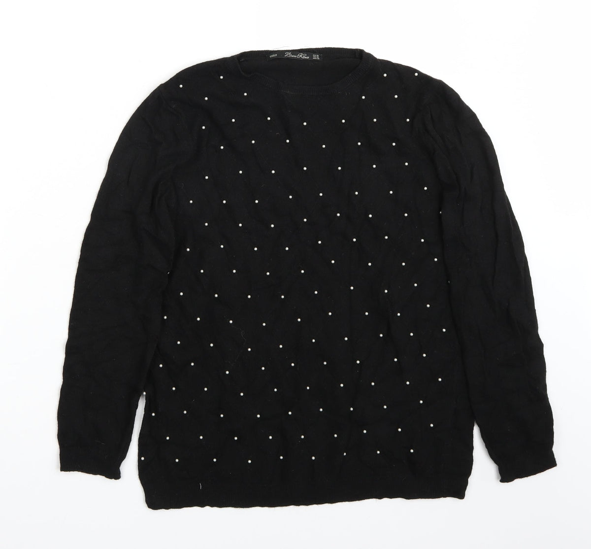 Zara Womens Black   Pullover Jumper Size M