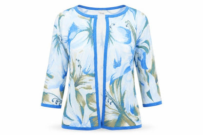 Casamia Womens Blue Cardigan Jumper Size M