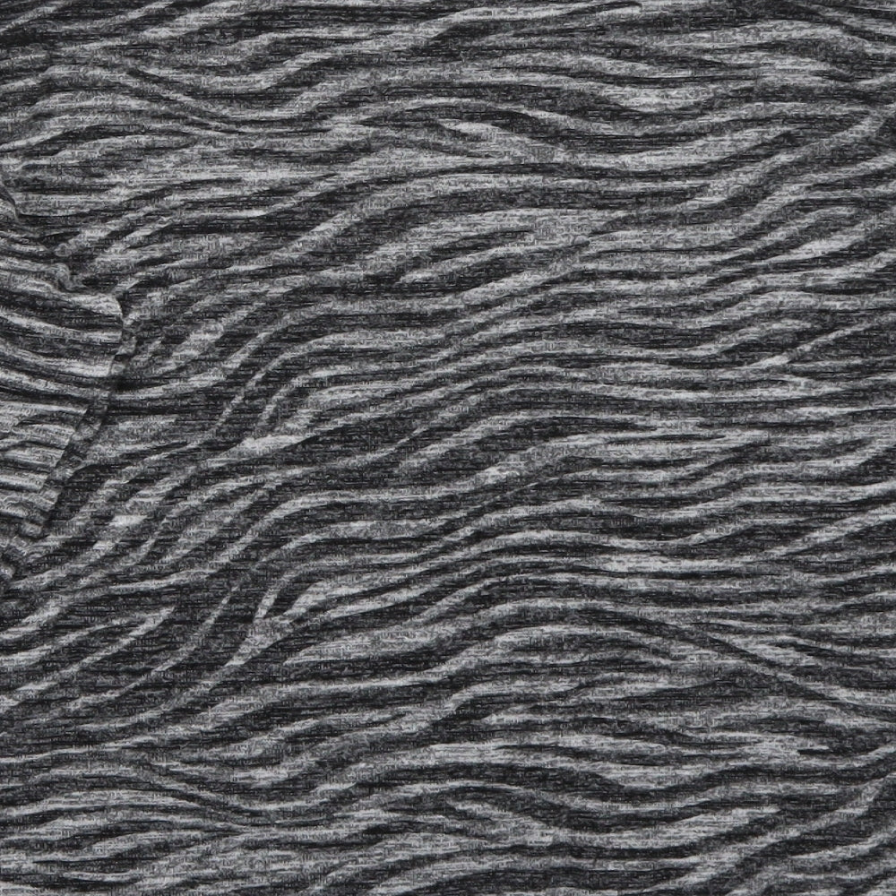 F&F Girls Grey Animal Print  Pullover Jumper Size 13 Years