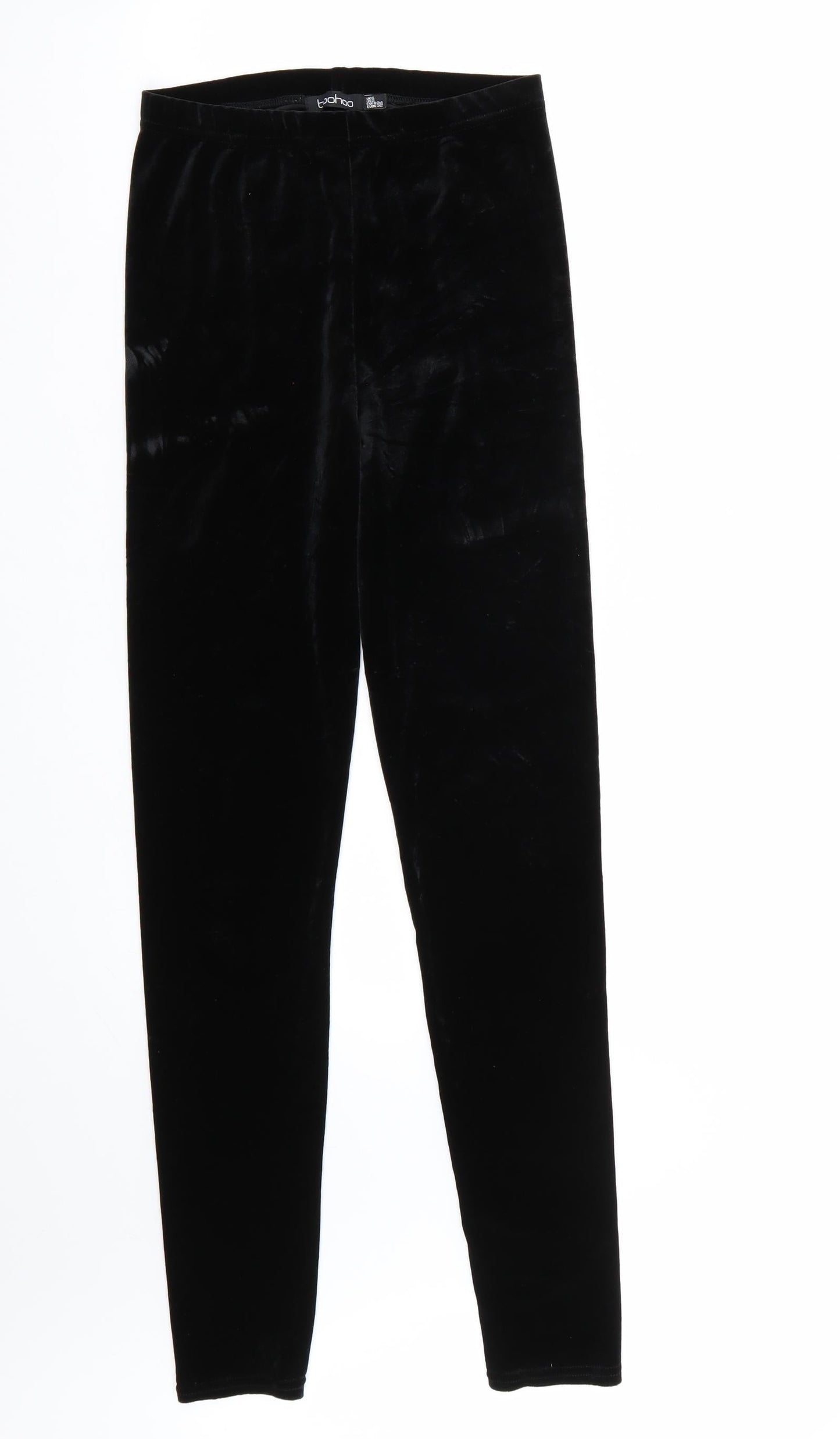 Boohoo Womens Black   Carrot Leggings Size 6 L32 in