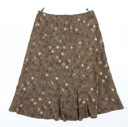 Alex & co Womens Brown   A-Line Skirt Size 14