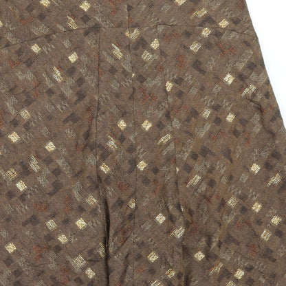 Alex & co Womens Brown   A-Line Skirt Size 14
