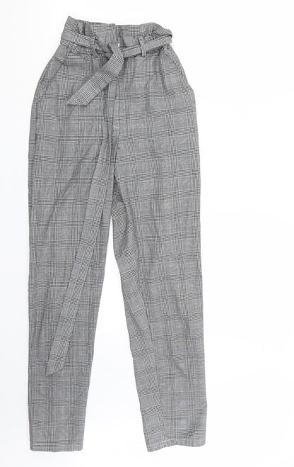 Womens UK Size XS H&M Extra-Slim Fit  Grey Trousers