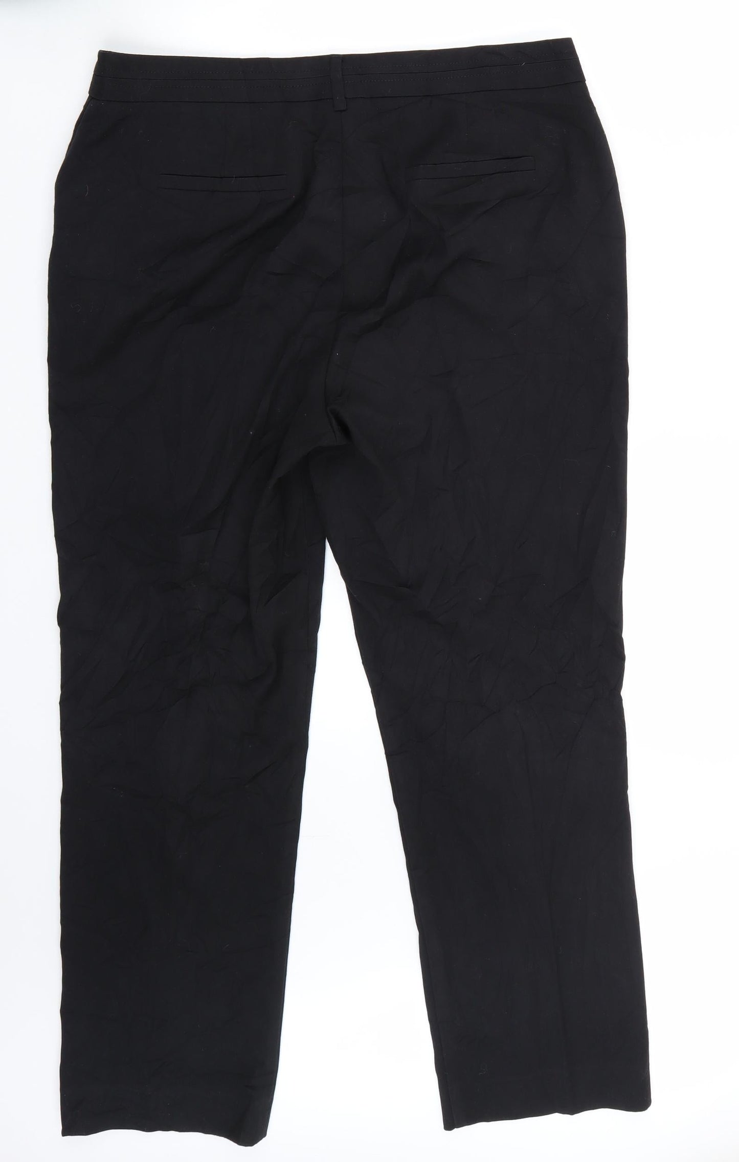 TU Womens Black   Trousers  Size 14 L27.5 in