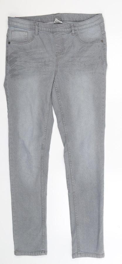 Womens UK Size 32 in Up Fashion Extra-Slim Fit Jegging Grey Jeans