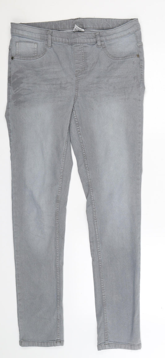 Womens UK Size 32 in Up Fashion Extra-Slim Fit Jegging Grey Jeans