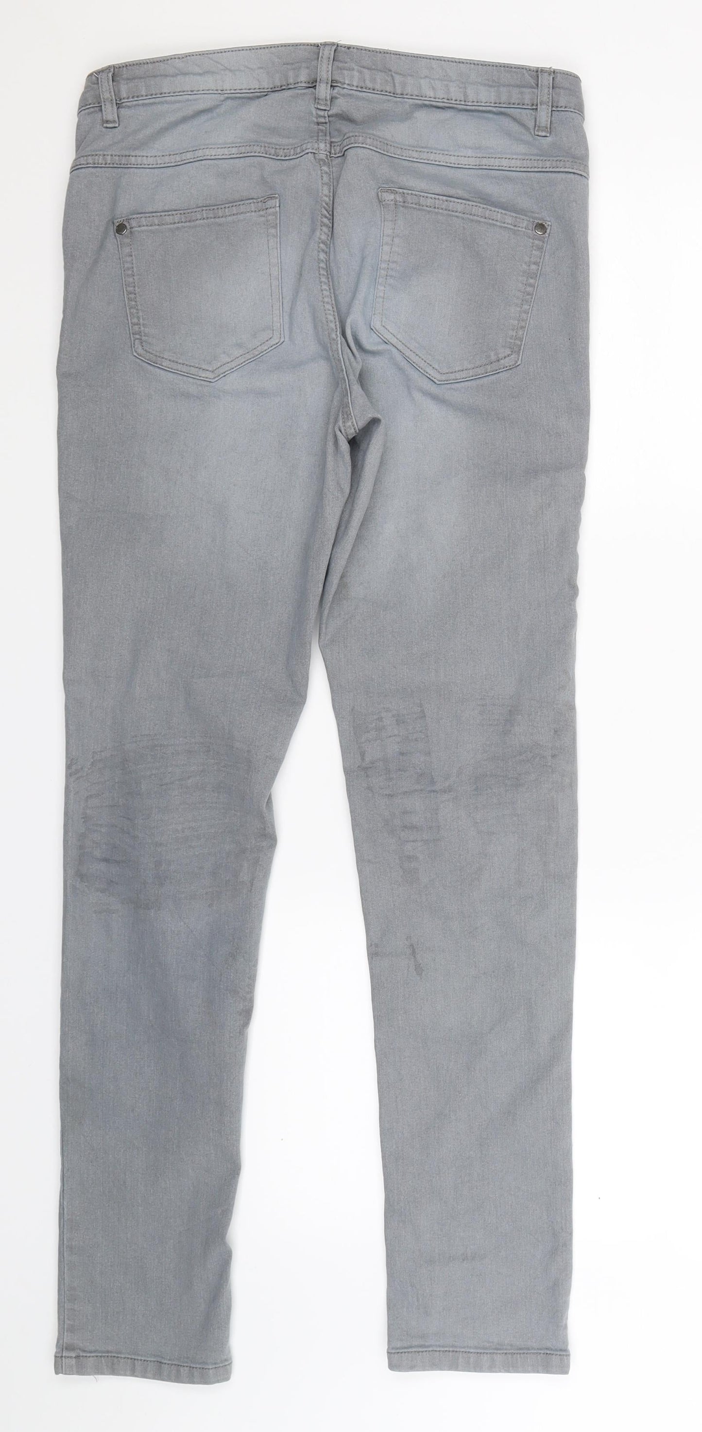 Womens UK Size 32 in Up Fashion Extra-Slim Fit Jegging Grey Jeans