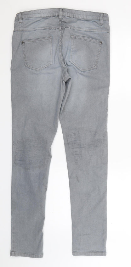 Womens UK Size 32 in Up Fashion Extra-Slim Fit Jegging Grey Jeans