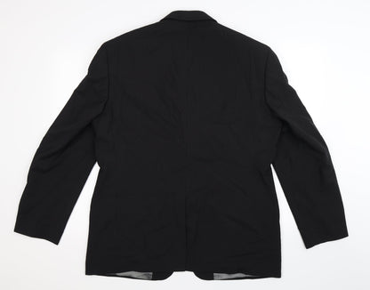 Mens UK Size 42 Ciro Citterio Regular Black Suit Jacket