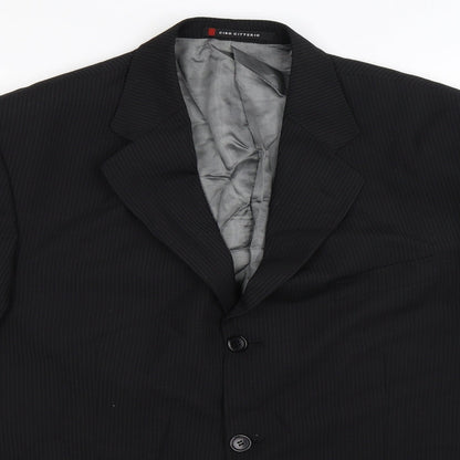 Mens UK Size 42 Ciro Citterio Regular Black Suit Jacket