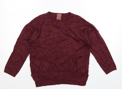 Zara Girls Brown  Knit Pullover Jumper Size 10 Years