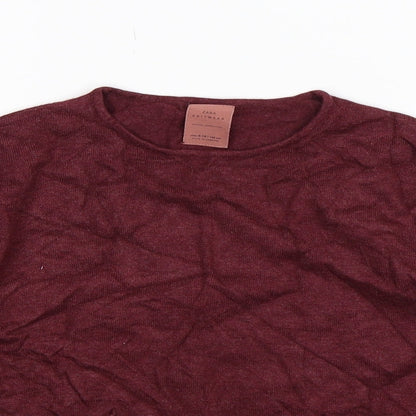 Zara Girls Brown  Knit Pullover Jumper Size 10 Years