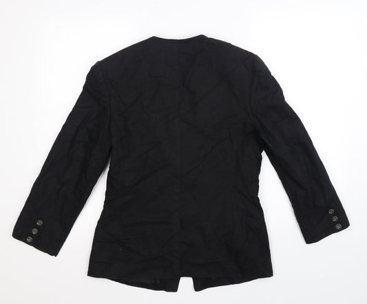 St Michael Womens Black   Jacket Blazer Size 10