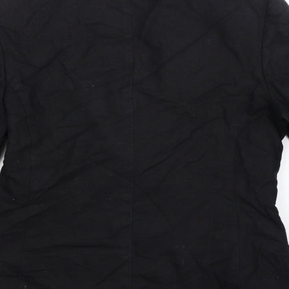 St Michael Womens Black   Jacket Blazer Size 10