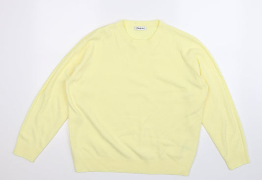 Berkertex Womens Yellow  Knit Pullover Jumper Size 16