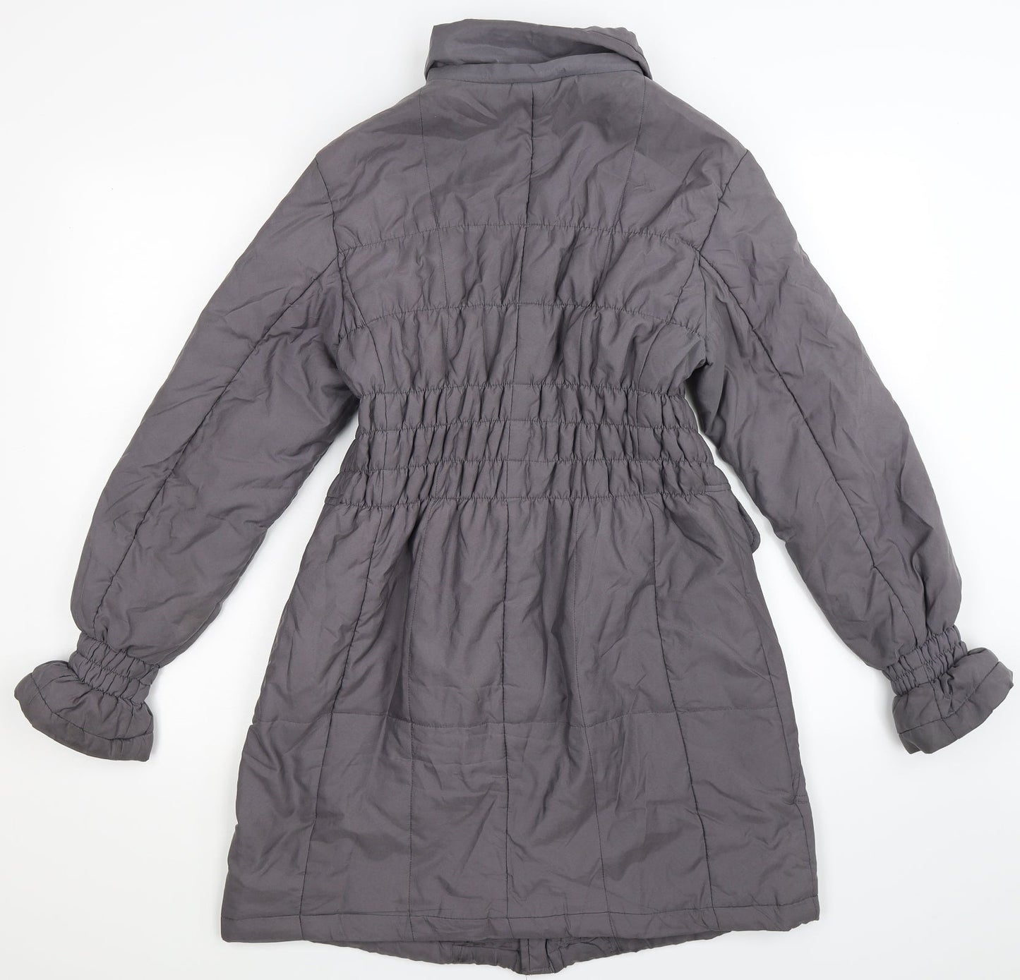 Womens UK Size S Roman Grey Overcoat
