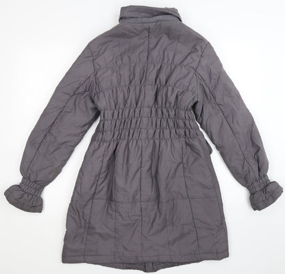 Womens UK Size S Roman Grey Overcoat