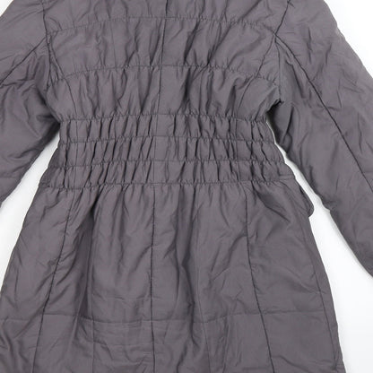Womens UK Size S Roman Grey Overcoat