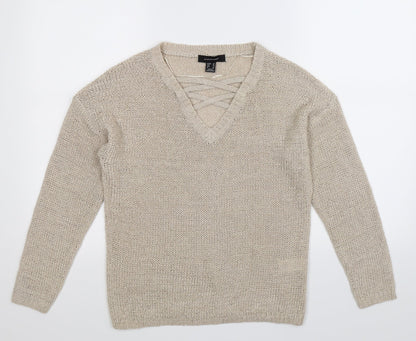 Atmosphere Womens Ivory  Knit Pullover Jumper Size 10
