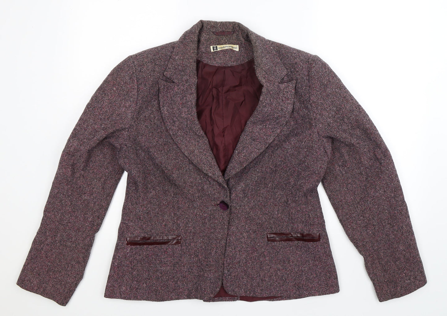 Modern Woman Womens Pink   Jacket Suit Jacket Size 14