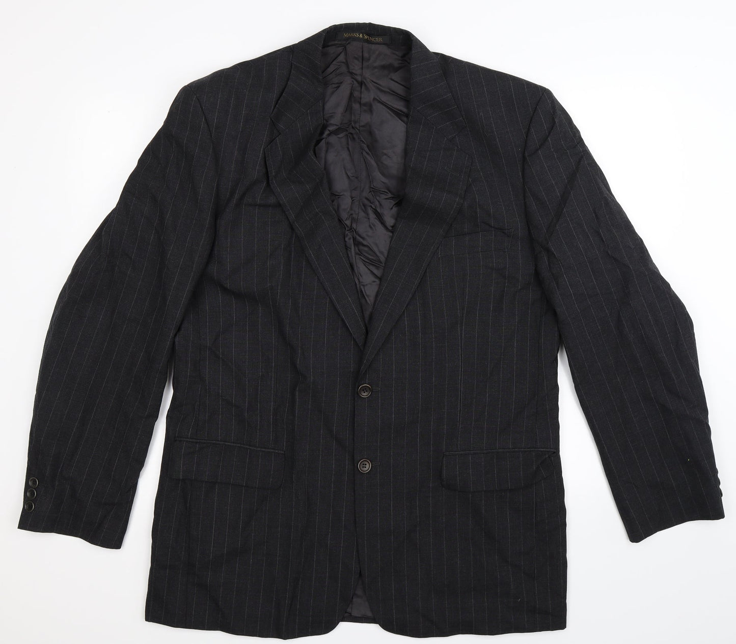 Mens UK Size 42 Marks and Spencer Regular Black Suit Jacket