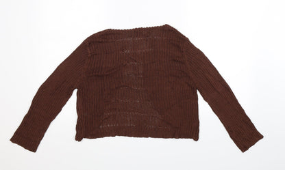 Tanna Womens Grey  Knit Cardigan Jumper Size L
