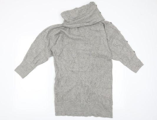 Wallis Womens Grey   Pullover Jumper Size S