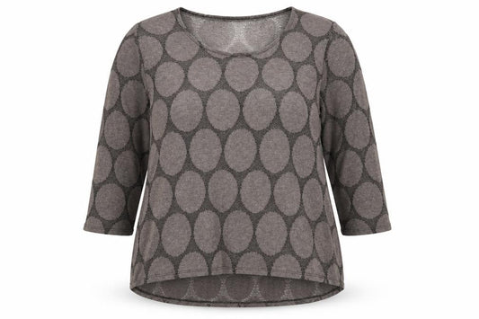 Saloos Womens Brown Geometric  Pullover Jumper Size 22