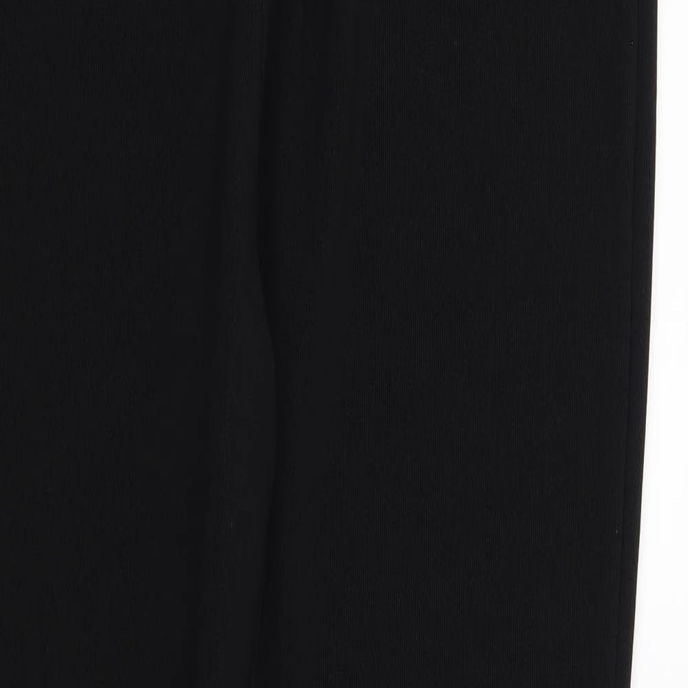 Womens UK Size 14 Preworn Regular Fit  Black Trousers