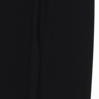 Womens UK Size 14 Preworn Regular Fit  Black Trousers