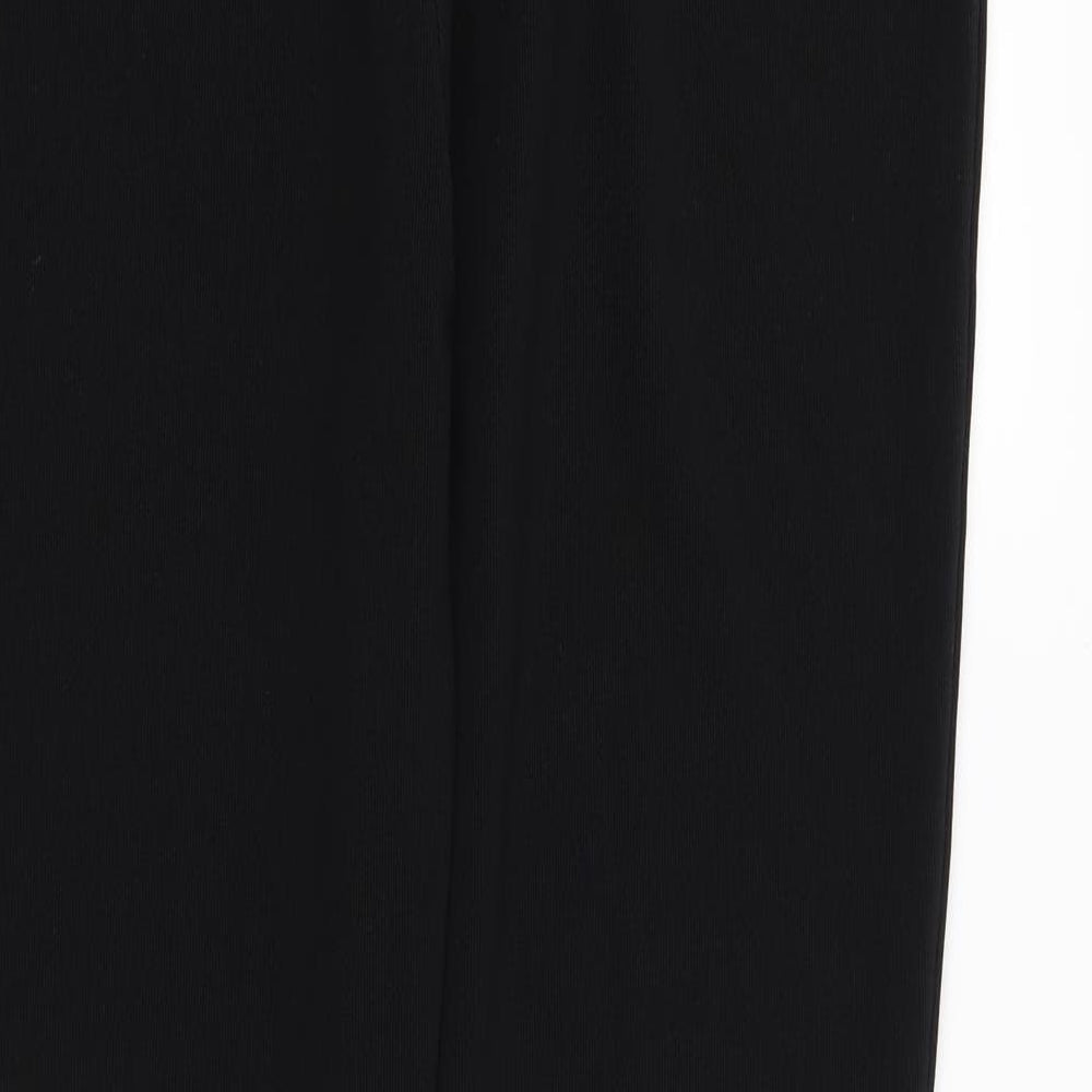 Womens UK Size 14 Preworn Regular Fit  Black Trousers