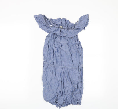 H&M Girls Blue   Playsuit One-Piece Size 12 Years
