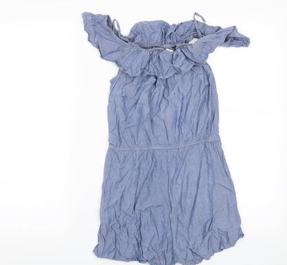 H&M Girls Blue   Playsuit One-Piece Size 12 Years