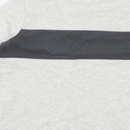 Marks and Spencer Boys Grey Striped  Pullover Sweatshirt Size 10-11 Years