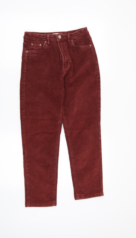 Womens UK Size 26 in Pull & Bear Regular Fit  Red Trousers