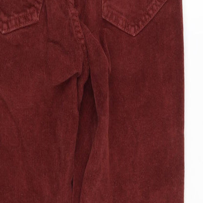 Womens UK Size 26 in Pull & Bear Regular Fit  Red Trousers