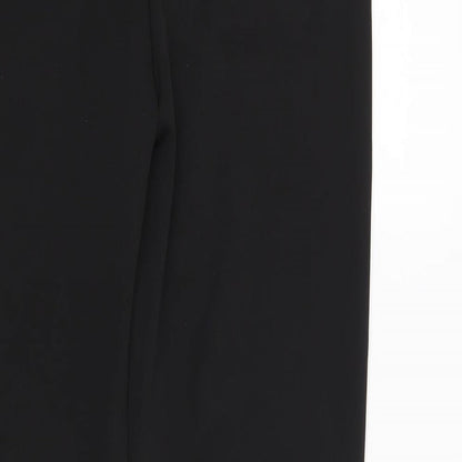 Womens UK Size L Preworn Regular Fit  Black Trousers
