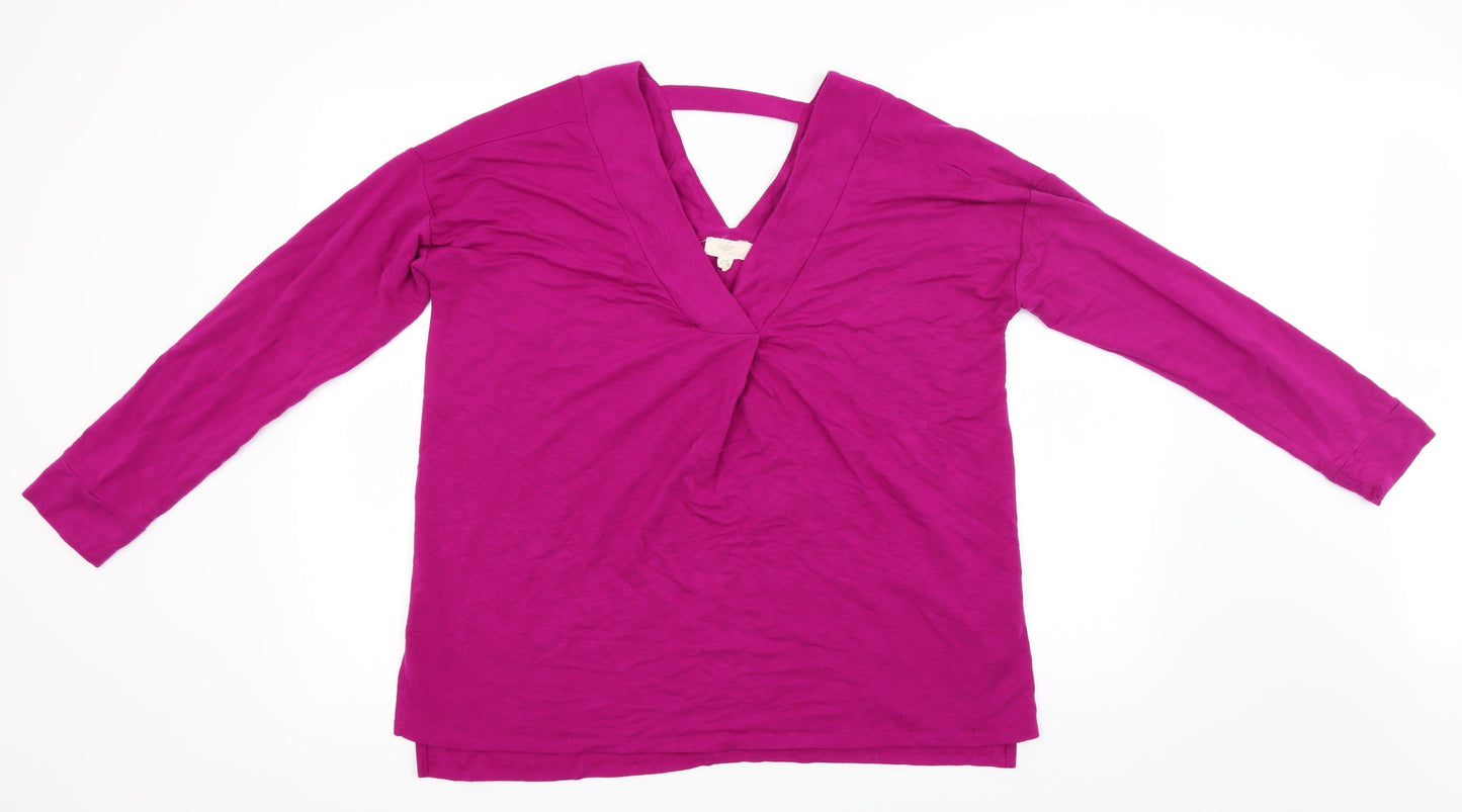 Cupio Womens Purple   Basic T-Shirt Size L