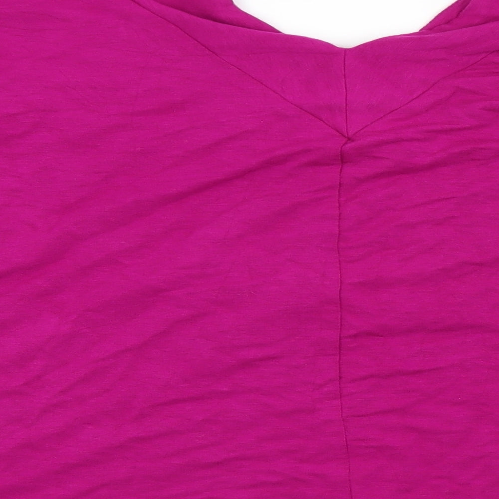 Cupio Womens Purple   Basic T-Shirt Size L