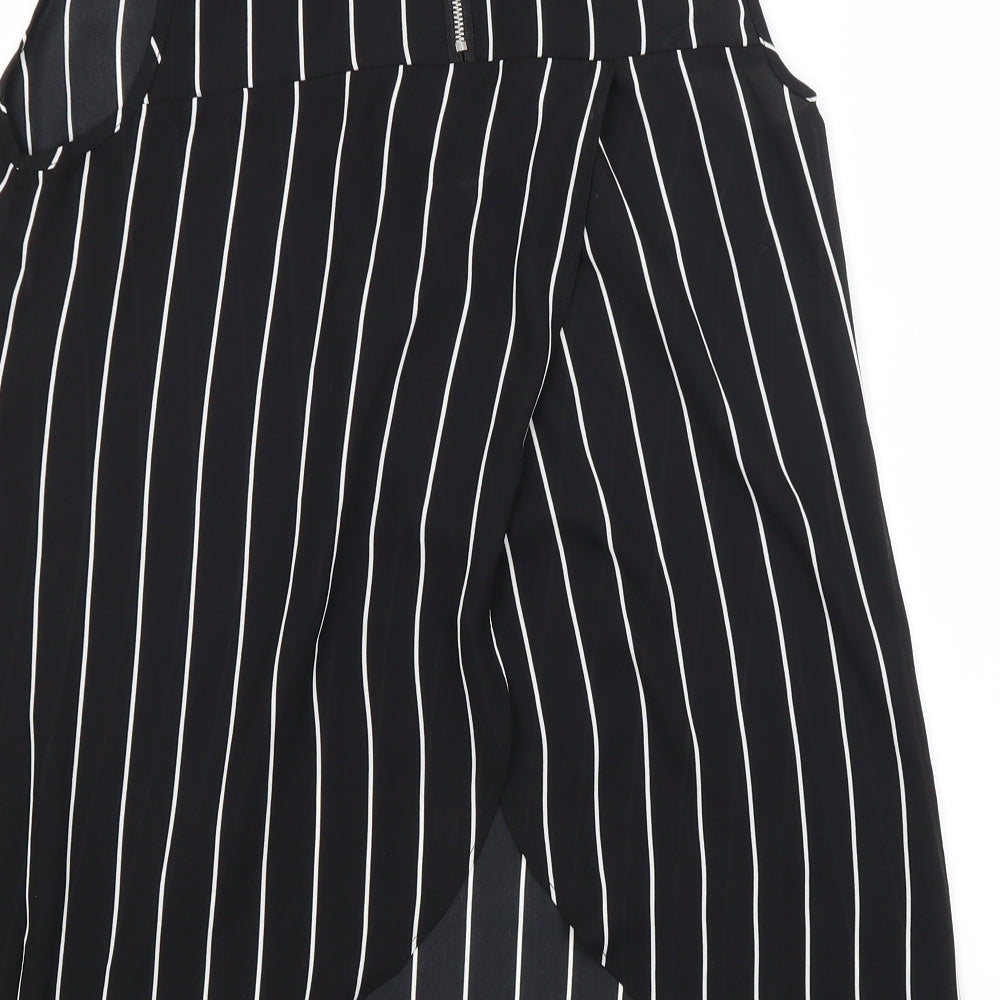 Primark Womens Black Striped  Basic Blouse Size 6