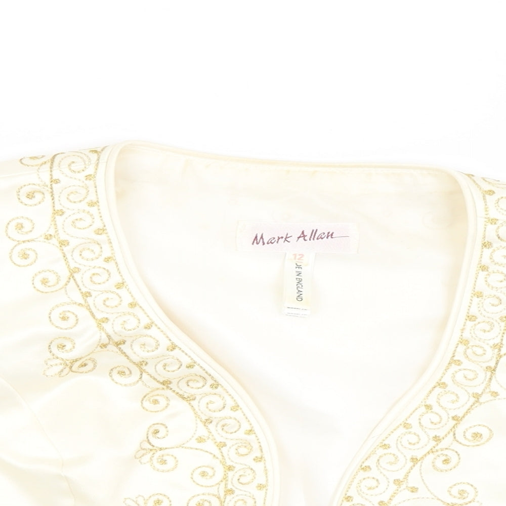 mark allan Womens Ivory   Cardigan Jumper Size 12