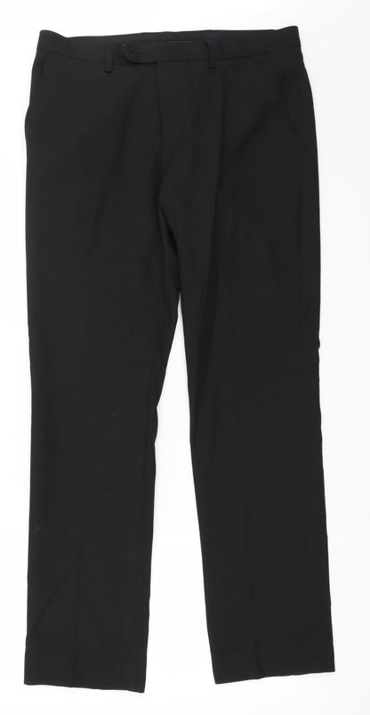 NEXT Mens Black   Trousers  Size 32 in L31 in